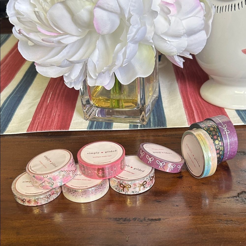 Simply Gilded Decorative Washi Tape Set bundle 10 new tapes